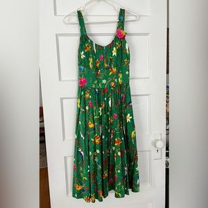 Green Disney Enchanted Tiki Room Dress, Women’s Size Medium